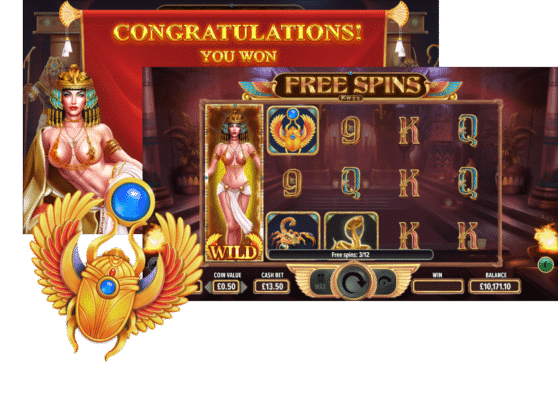 gameplay 1 558x396 - Play with Cleo Slot Review